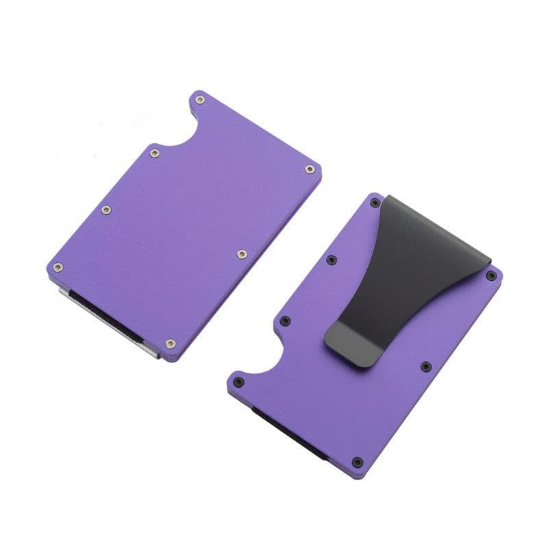 image-RFID Blocking Aluminum Alloy Wallet - Large Capacity Credit Card Holder