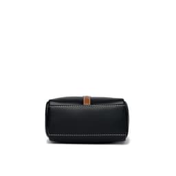 image-PU Leather Crossbody Phone Bag - Black Small Square
