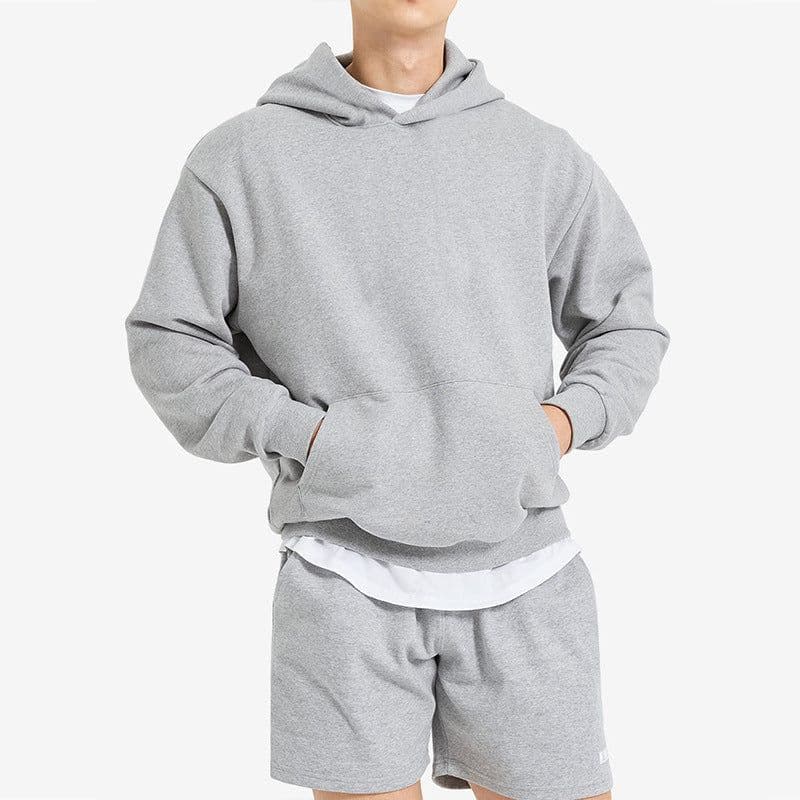 image-Men's 2023 Hoodie - Hong Kong Style Off-Shoulder Cotton Sweatshirt
