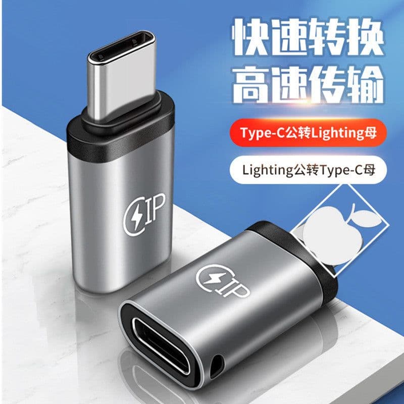 image-USB-C to Lightning Adapter - Gray