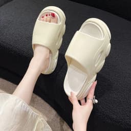 image-High-heeled couple sandals and slippers for women summer outdoor casual sports fashion internet celebrity comfortable soft bottom thick bottom beach