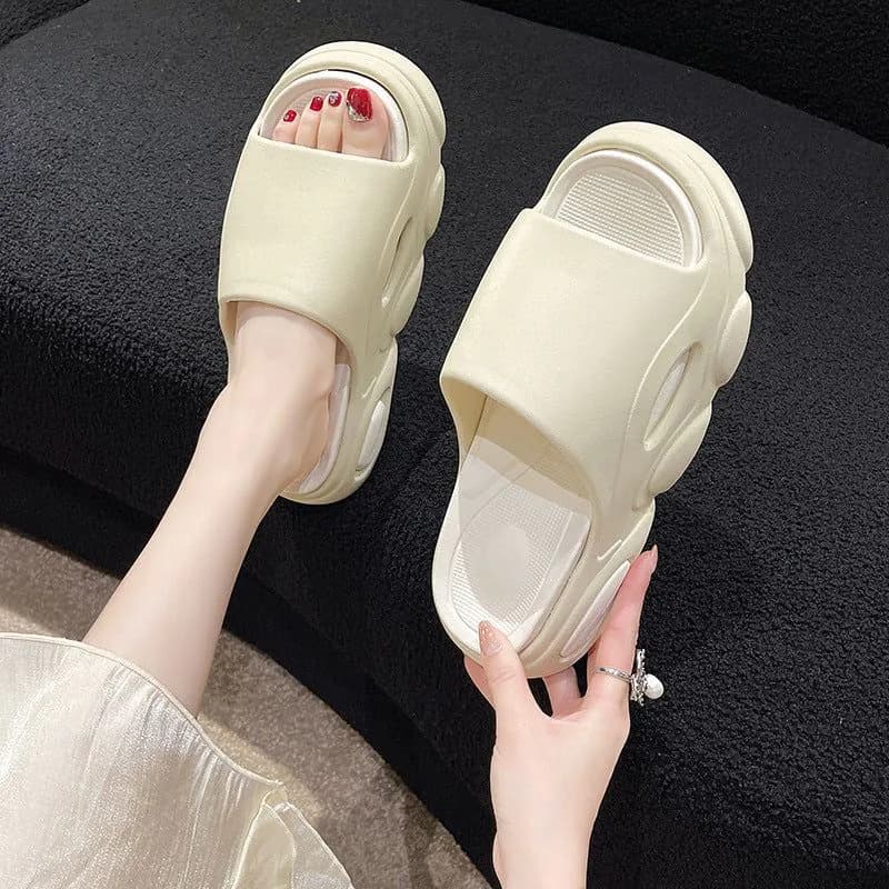 image-High-heeled couple sandals and slippers for women summer outdoor casual sports fashion internet celebrity comfortable soft bottom thick bottom beach