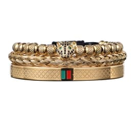 image-Morooki Stainless Steel Bracelet Set - Gold