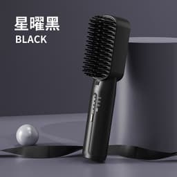 image-Cordless Hair Straightening Comb - Ionic Black