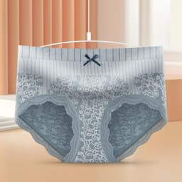 image-Women's Graphene Antibacterial Briefs - Nude L
