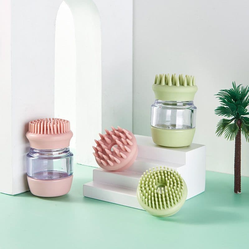 image-Zhejiang Mingai Pet Dog Bath Brush - Green Silicone