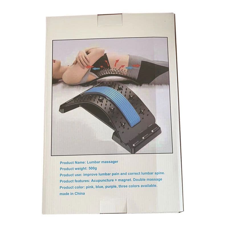 image-Yoga Stretch Belt - Lumbar Spine Relief, Purple, PP Material