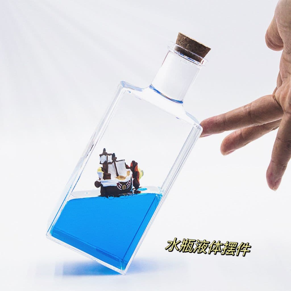 image-Drifting Bottle Boat - Resin Nautical Model Decoration