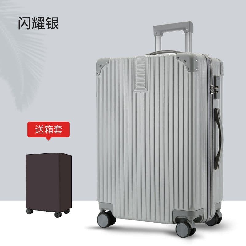 image-Aluminum Frame Luggage Trolley Bag - 24" Black