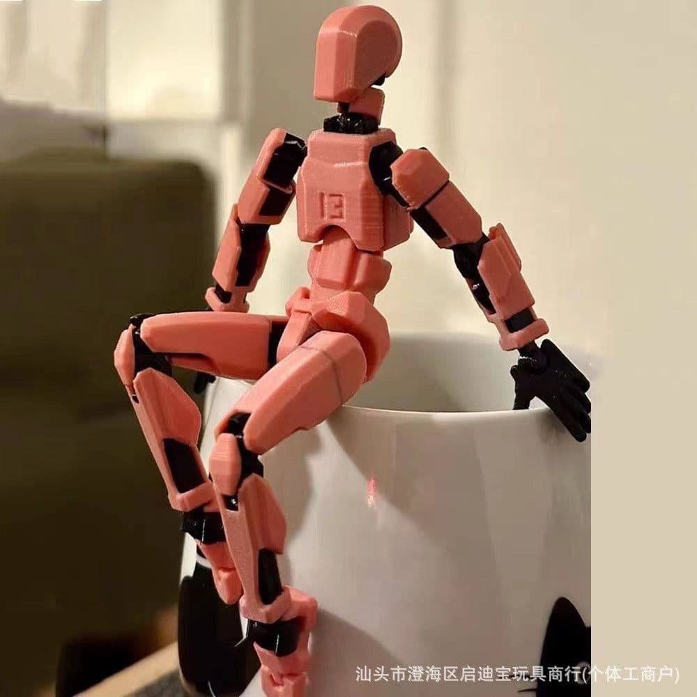 image-3rd Gen Lucky Articulated Toy Soldier, 13 Movable Parts, DIY 3D Printing, Ages 3-6