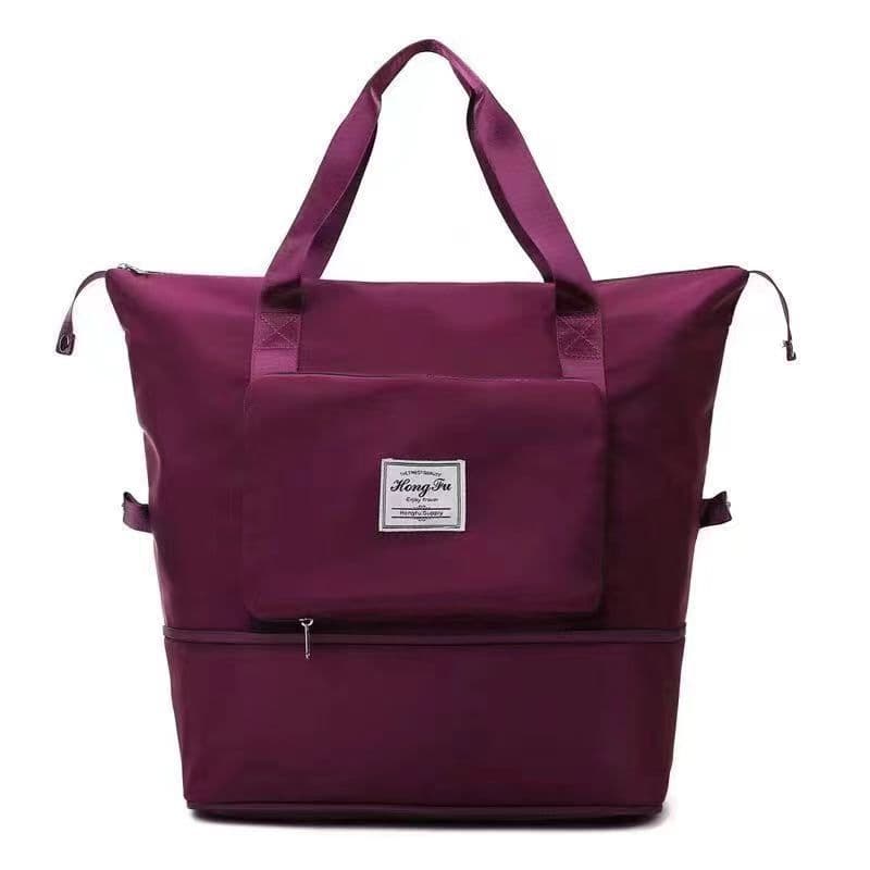 image-Yoga Gym Bag - Purple Oxford Cloth 36-55L Wet/Dry