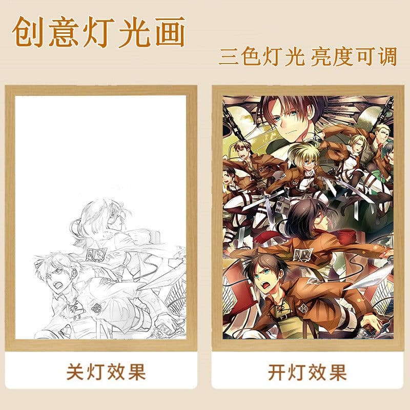 image-Attack on Titan LED Night Light - Animated