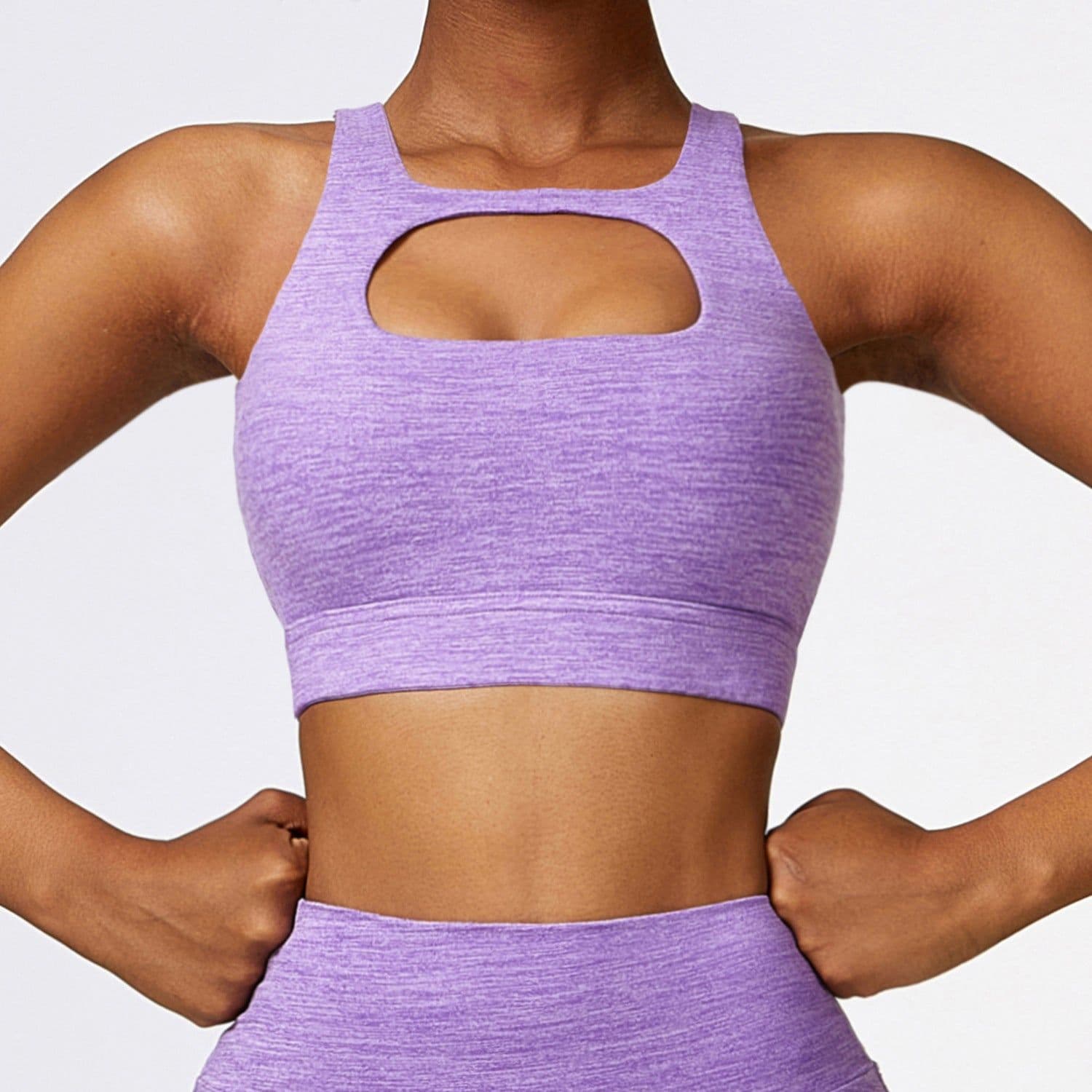 image-Zechuang Sports Bra - Iced Coffee Cationic Brushed