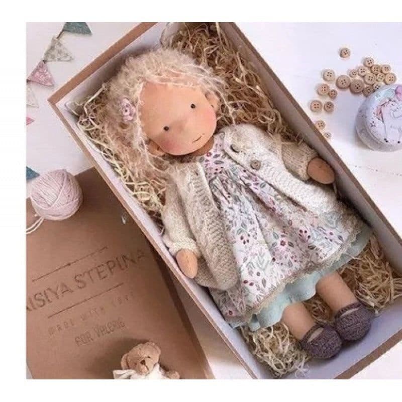 image-Waldorf Doll - Handmade Cotton Christmas Thumb Gift - Fu Luanna