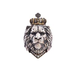 image-Huishun Lion Head Ring Titanium Steel Adjustable