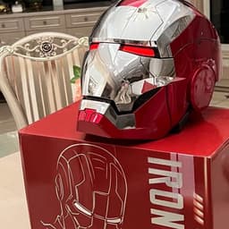 image-Jarvis Iron Man Helmet MK50 - 62cm Head Circumference - ABS Polished Ornament