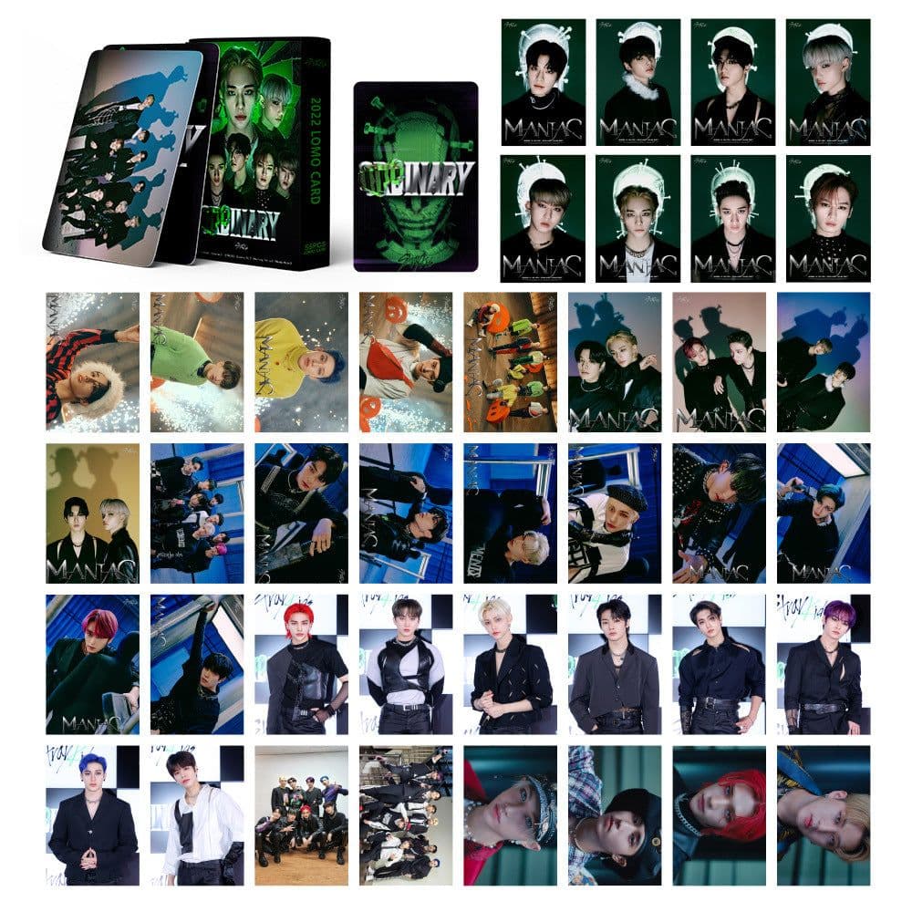 image-SK Stray Kids Album Cards - Bang Chan, Lee Know, Hyunjin