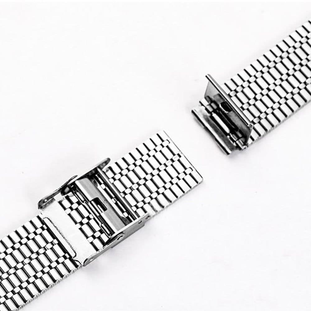 image-Apple Watch Metal Strap Fish Scale Seven Stainless Steel Double Safety Buckle