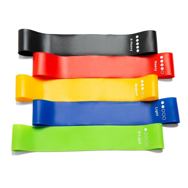 image-Utronix Resistance Bands Set - 5pc Yoga Fitness