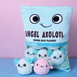 image-Plush Salamander Pillow - Pink Cute Toy Doll