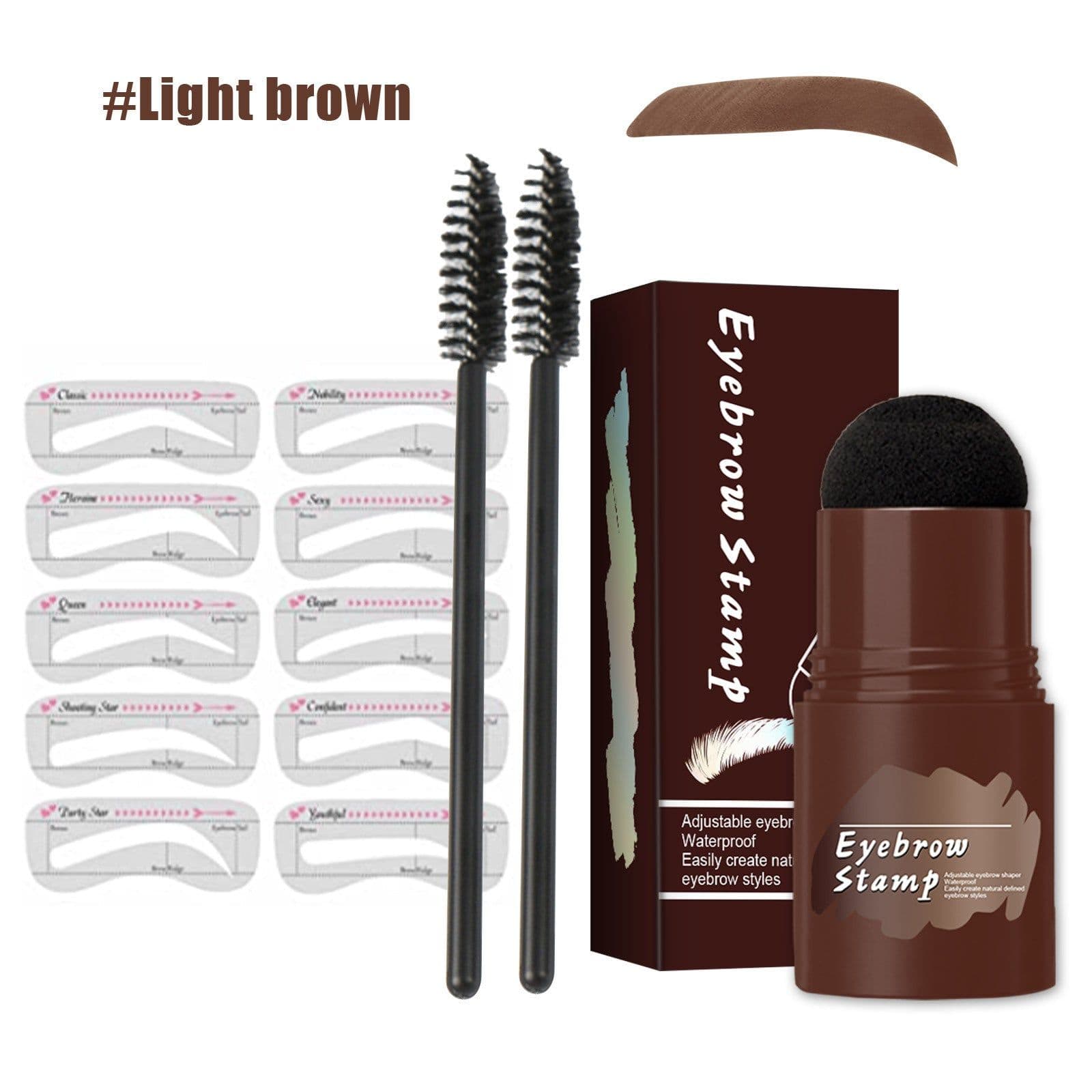 image-EELHOE Eyebrow Powder Stamp Kit Waterproof