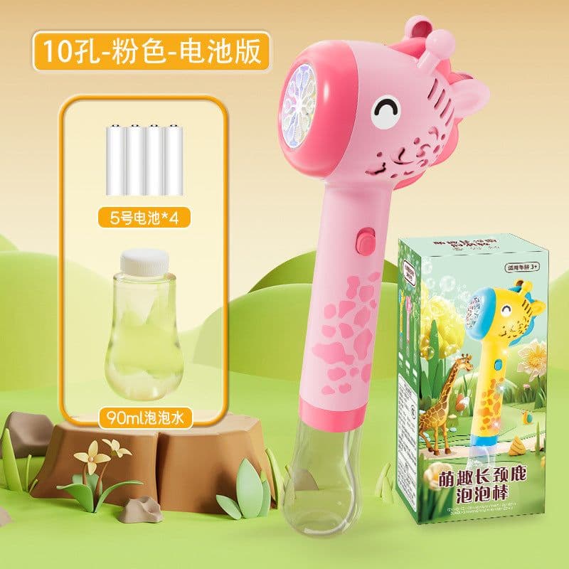 image-Dinosaur Bubble Machine - Green Electric Fan Toy