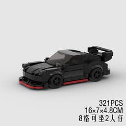image-Hot selling racing sports car moc compatible Lego small particle puzzle assembly DIY children's building block toys cross-border wholesale