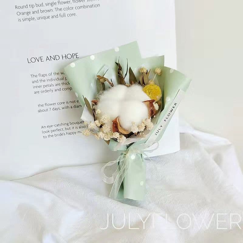 image-Mini Dried Roses Bouquet - Valentine's DIY Decorations 5"