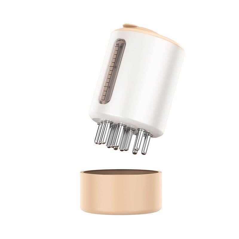 image-Electric Essential Oil Hair Growth Roller Comb NY-2327 White