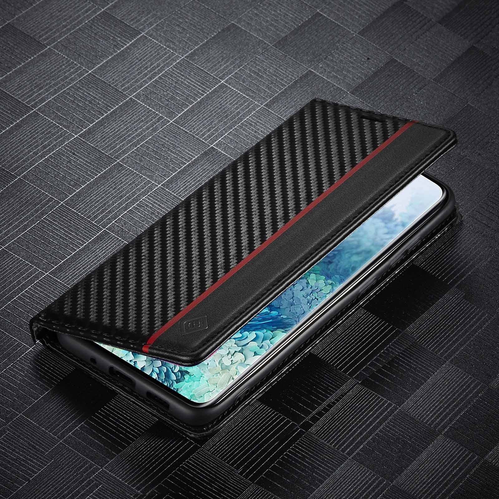 image-Samsung S22 Ultra Wallet Case - Black Flip Card Holder
