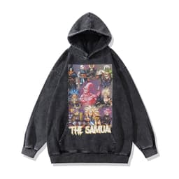 image-Cotton Fleece Hoodie - Kangaroo Pocket Loose Fit XXL