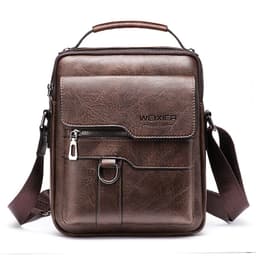 image-Messenger Bag Men's Leather Vertical Business Shoulder Bag