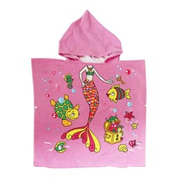 image-Children's Hooded Bathrobe Towel - Pink 60x120cm
