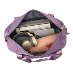 image-Travel Fitness Bag - Red Large Capacity Yoga Shoulder Tote - Dry Wet Separation