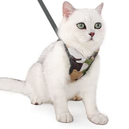 image-DOTON Cat Harness Leash - Camouflage Green L