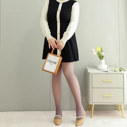 image-Women's Thickened Nylon Pantyhose - Black Plus Size