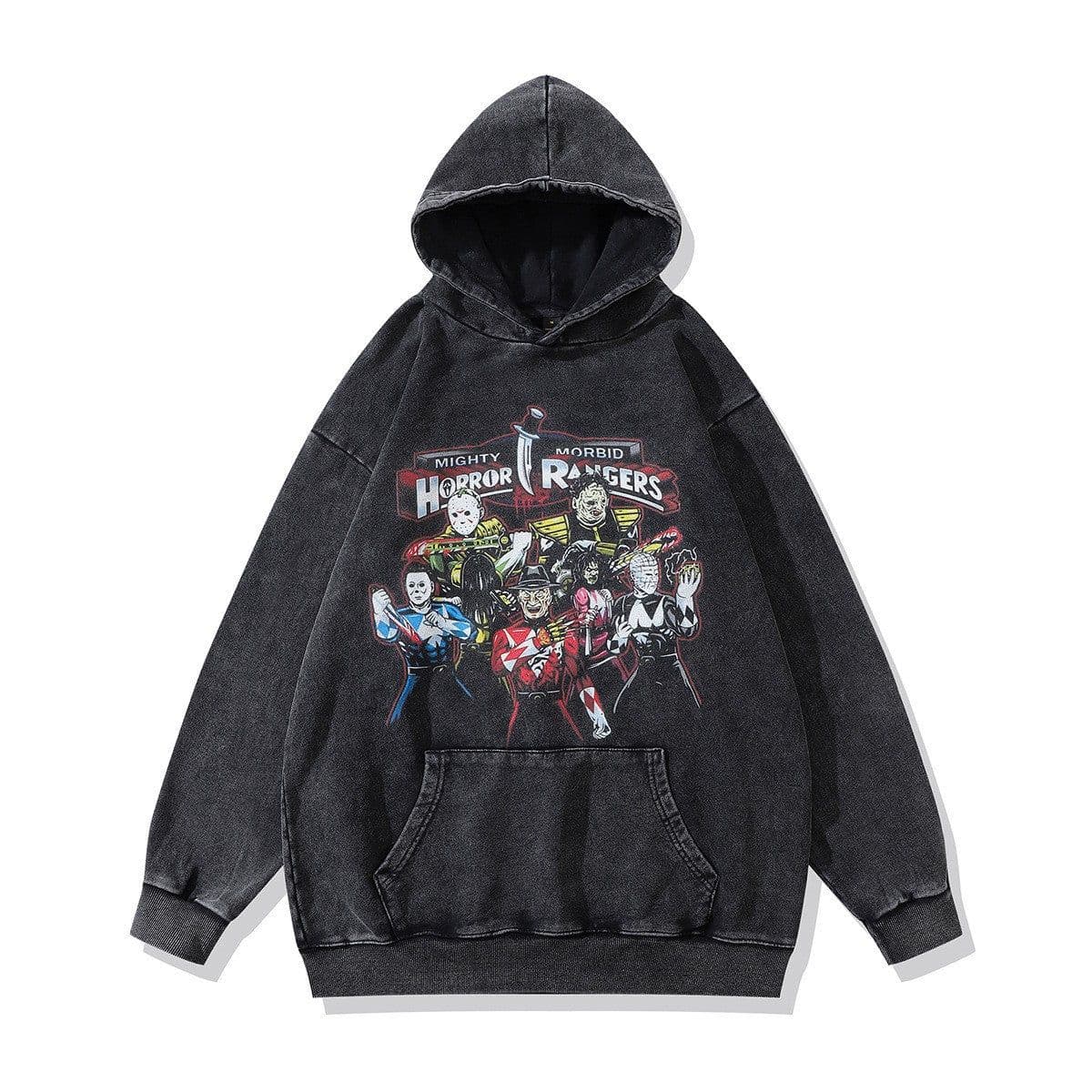 image-Cotton Fleece Hoodie - Kangaroo Pocket Loose Fit XXL