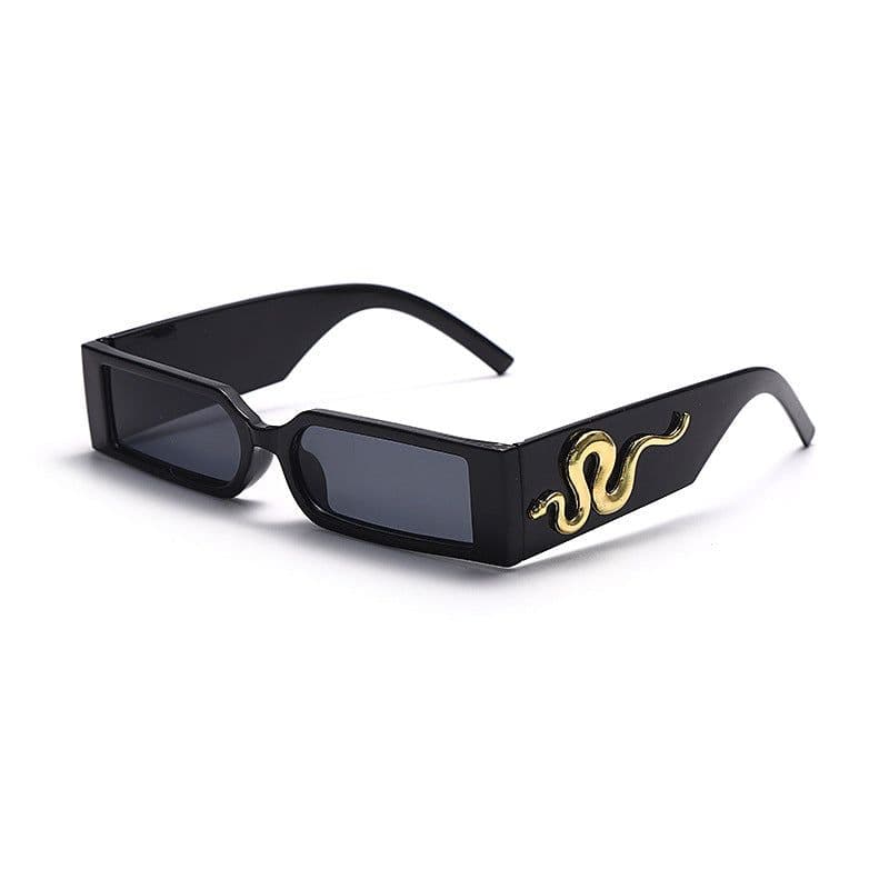 image-Diamond Snake Sunglasses - Retro Hip-Hop Square