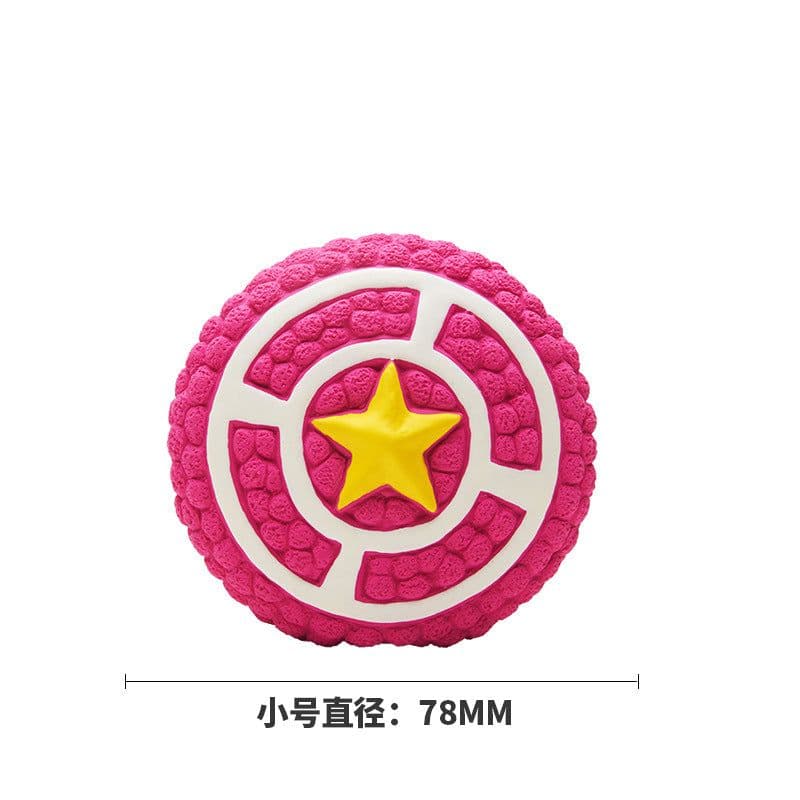 image-EETOYS Latex Rugby Tennis Dog Toy - Melon Large Sound Ball Pet