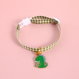 image-Dayuanzi Pet Collar - Denim Pink Cat Claw S