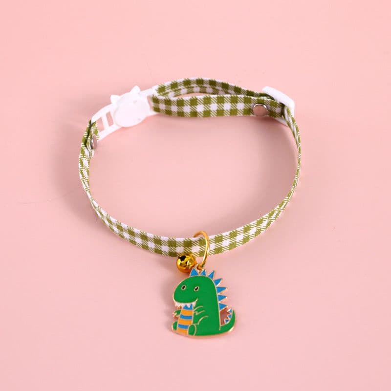 image-Dayuanzi Pet Collar - Denim Pink Cat Claw S