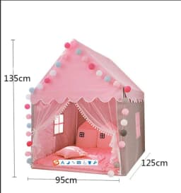 image-Jihong Princess Tent Castle - Red Kids