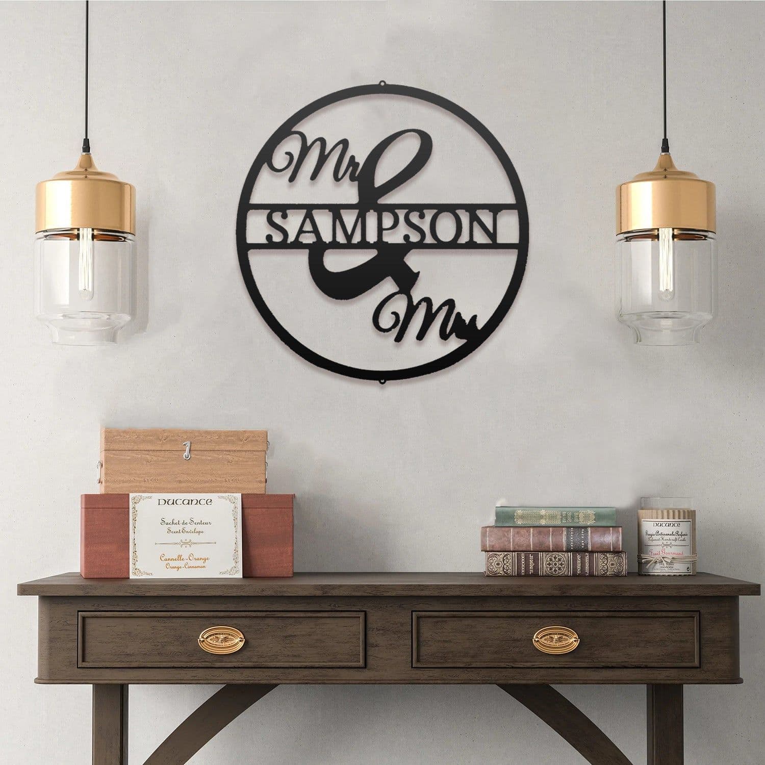 image-Cross-Border Laser Metal Wall Pendant