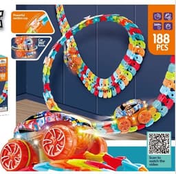 image-Kids Electric Track Car Set - DIY Climbing Coaster