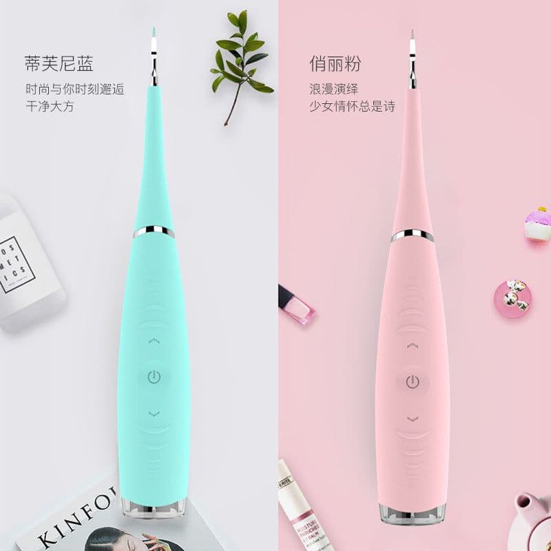 image-Ultrasonic Tooth Cleaner - Pink