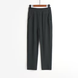 image-Star Rain Cropped Pants - Army Green Tencel