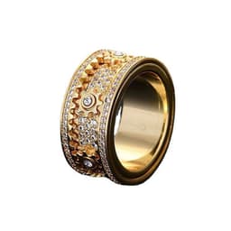 image-Douyin Copper Jewelry Ring - Full Diamond Rose Gold Style Couple Ring 12