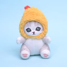 image-Japanese Plush Cat Charm Key Chain - Shrimp Cat Design, 10cm-13cm