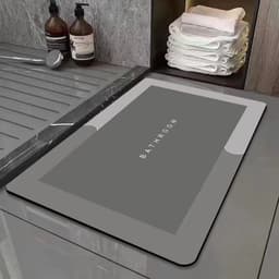 image-Shenghui Diatom Mud Bath Mat - Army-Black, Quick Dry, Easy Care