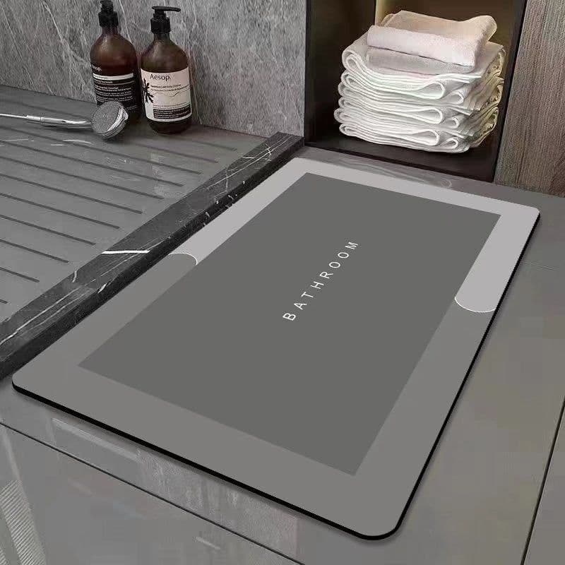 image-Shenghui Diatom Mud Bath Mat - Army-Black, Quick Dry, Easy Care